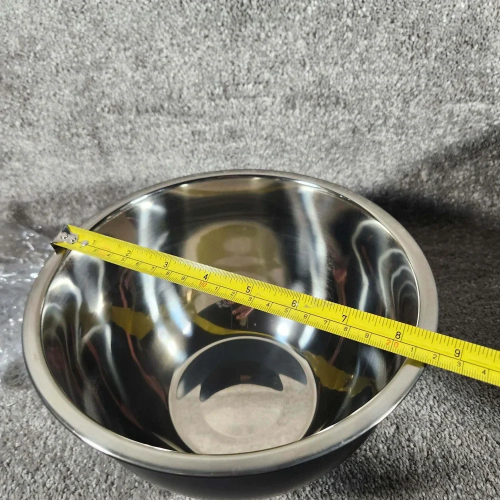Lidla Mixing Bowl Set Stainless Steel 5 Piece with Lids Kitchen Prep‎